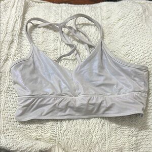 Women's Cream Sports Bra